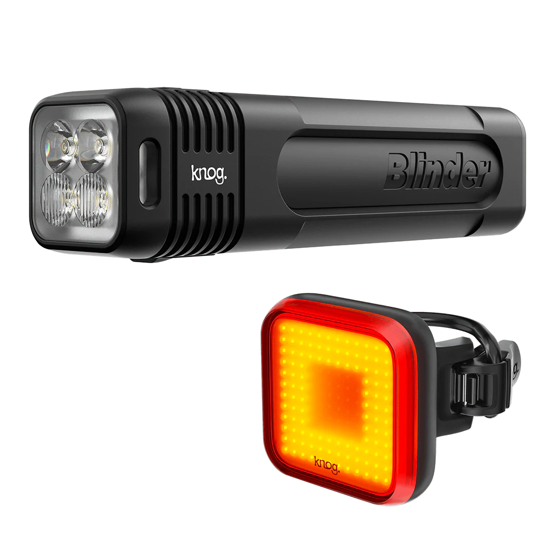 Knog Blinder 900 and Blinder Square Front and Rear Light Set