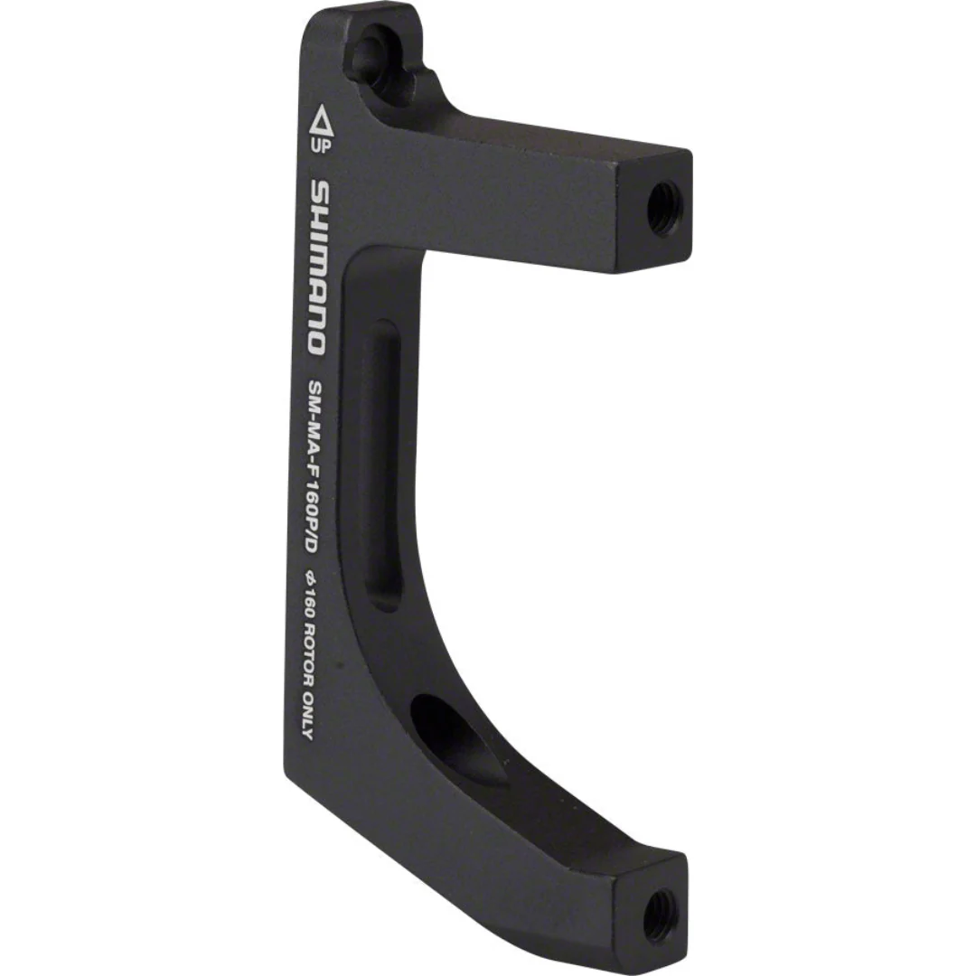 Shimano SM-MA-F160P/D, Disc brake adapter for post mount caliper, Front, Flat mount fork, 160mm rotor